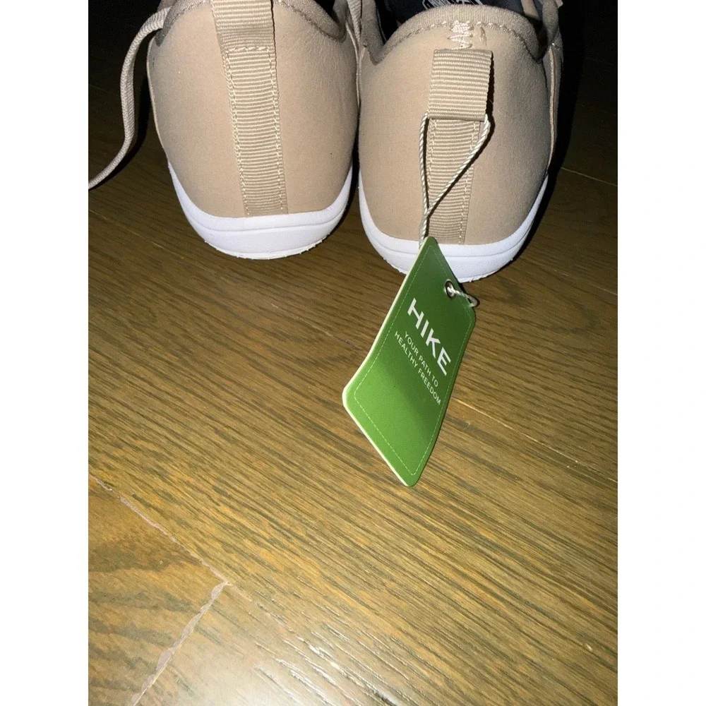 Hike Footwear HF Stride Barefoot Shoes Beige Minimalist Sneakers Womens 10-10.5